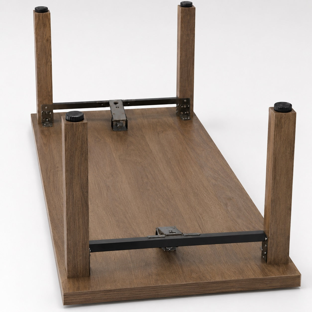 4 vérins de nivellement robustes pour meubles, capacité de charge : 800 kg, noir, diamètre : ⌀40 mm, standard, B571-40-BK pour pieds de table, pieds de meubles, pieds d'armoires
