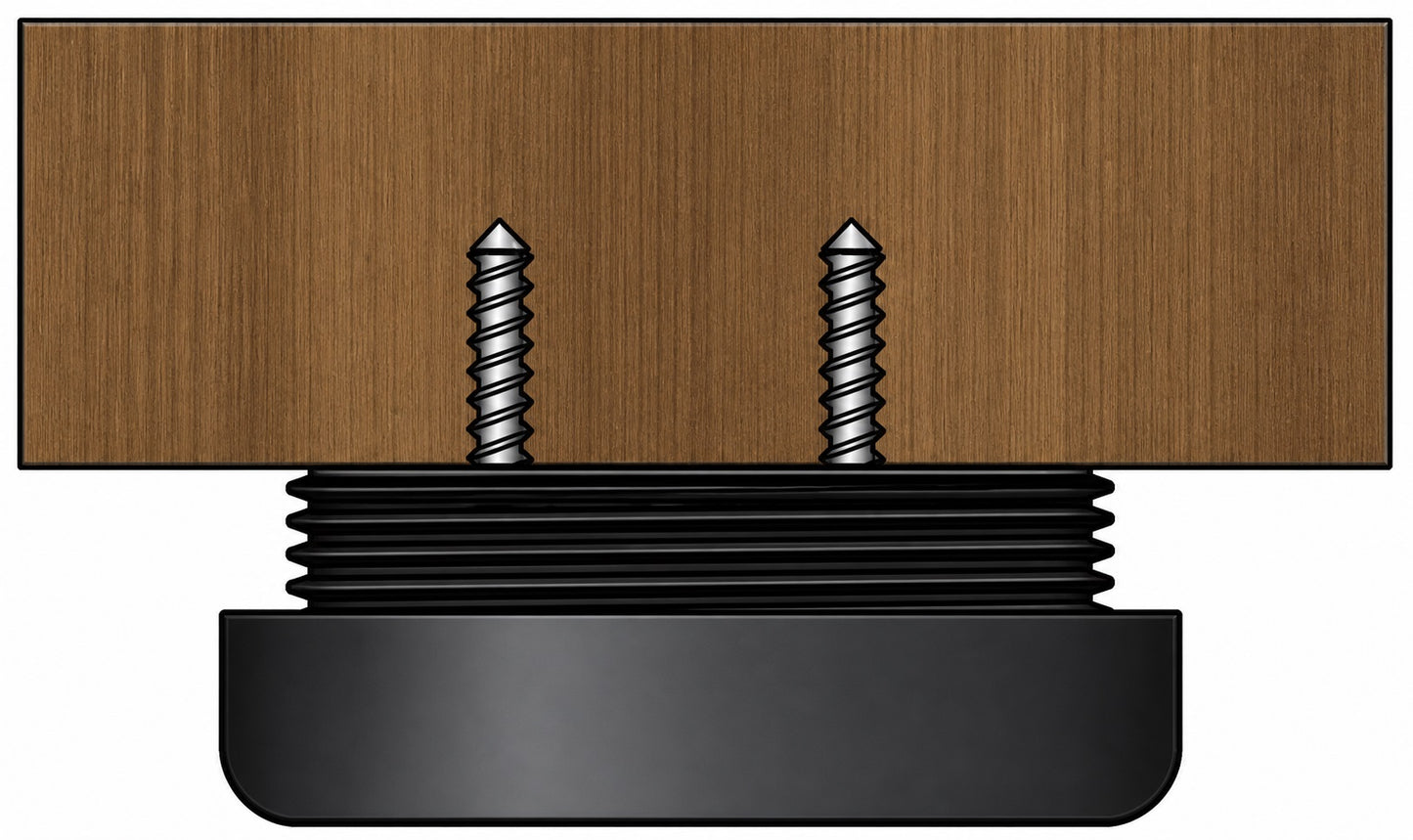 4 vérins de nivellement robustes pour meubles, capacité de charge : 800 kg, noir, diamètre : ⌀40 mm, standard, B571-40-BK pour pieds de table, pieds de meubles, pieds d'armoires