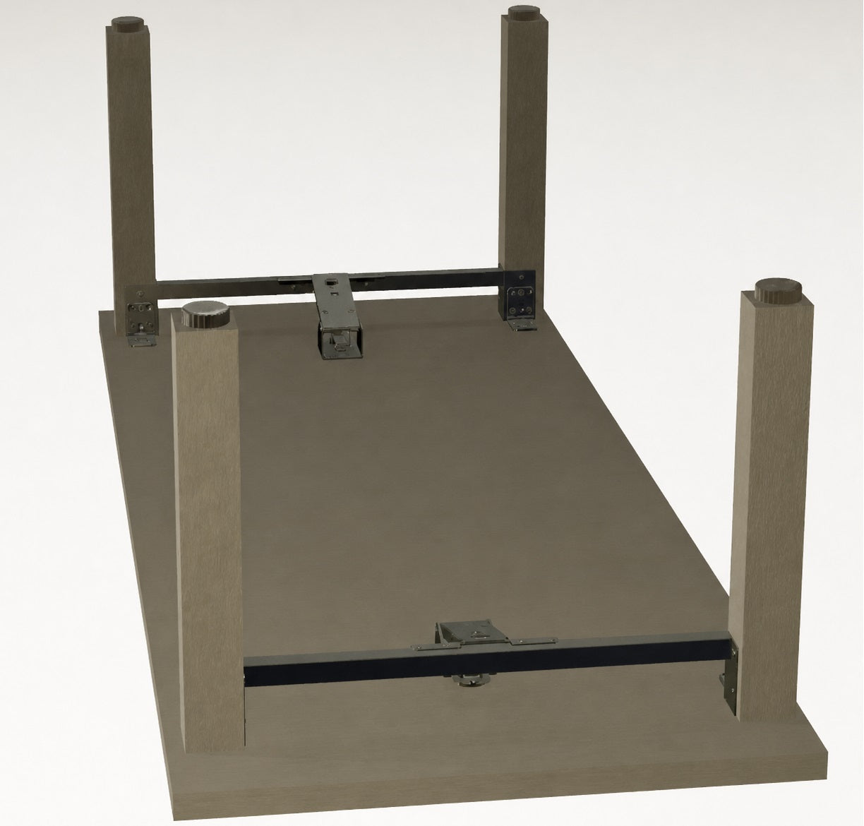 4 Stück robuster Möbelversteller, Tragkraft: 400 kg, weiß, Durchmesser: ⌀19 mm (3/4″), Standard, B571-19-WH für Tischbeine, Möbelbeine, Schrankfüße