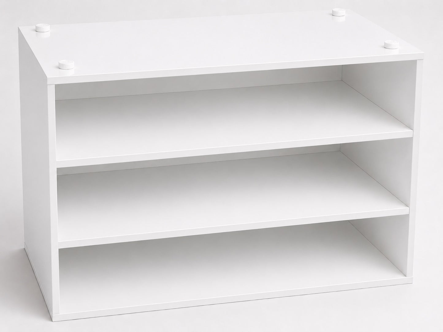 4 Stück robuster Möbelversteller, Tragkraft: 800 kg, weiß, Durchmesser: ⌀40 mm, Standard, B571-40-WH für Tischbeine, Möbelbeine, Schrankfüße