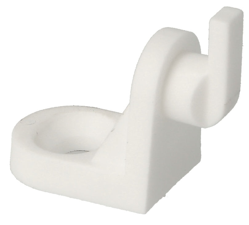 20 pieces practical cabinet back panel fastening with hooks, made of plastic, surface: white, 11.05.501-0 for cabinet back panel