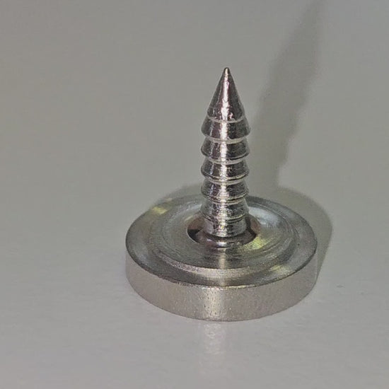 Runde bewegliche Magnet-Gegenplatte zum Einlassen, Z4, Größe: 12 mm, von Sugatsune, vernickelt. Anwendungsbeispiel
