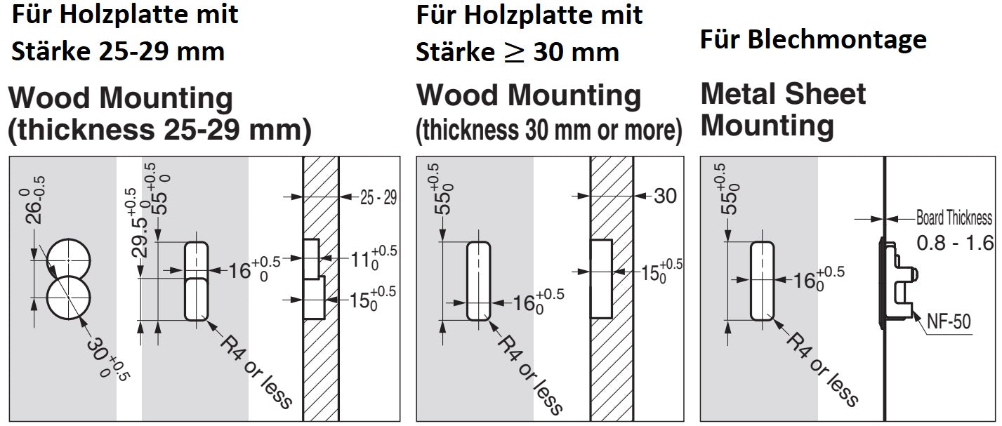 Hochwertiger quadratischer Federklapphaken zum Einlassen, Oberfläche: verchromt, 64 mm (2,6″), NF-K64-CR. Quadratischer Klapphaken mit Schließautomatik, für Tinyhouse, Wohnmobil, Yacht und viel mehr, von Sugatsune / LAMP® (Japan)