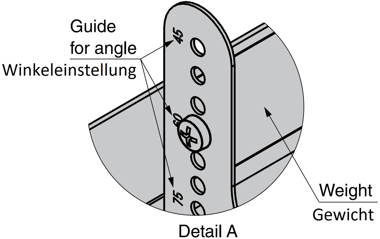 Hochwertige rechteckige Müllklappe für schräge (45° - 85°) Montage, mit Soft-Close, aus rostfreiem Edelstahl, 234 mm (9,3″), AZ-GD232-HL. Edelstahlmüllklappe, für Gastronomie, Ladenbau, Profiküche und viel mehr, von Sugatsune / LAMP® (Japan)