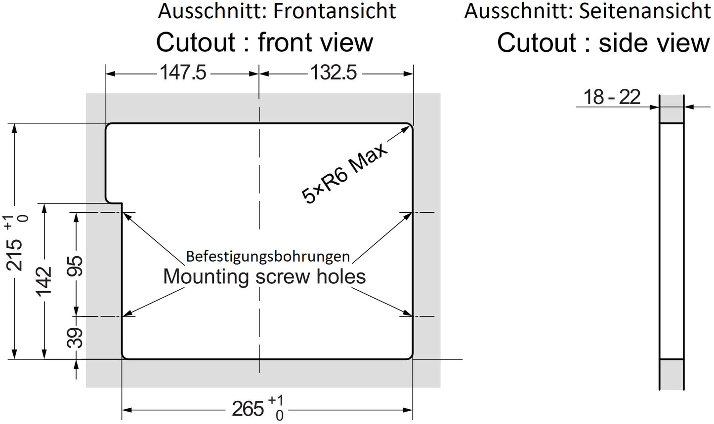 Hochwertige rechteckige Müllklappe für schräge (45° - 85°) Montage, mit Soft-Close, aus rostfreiem Edelstahl, 234 mm (9,3″), AZ-GD232-HL. Edelstahlmüllklappe, für Gastronomie, Ladenbau, Profiküche und viel mehr, von Sugatsune / LAMP® (Japan)