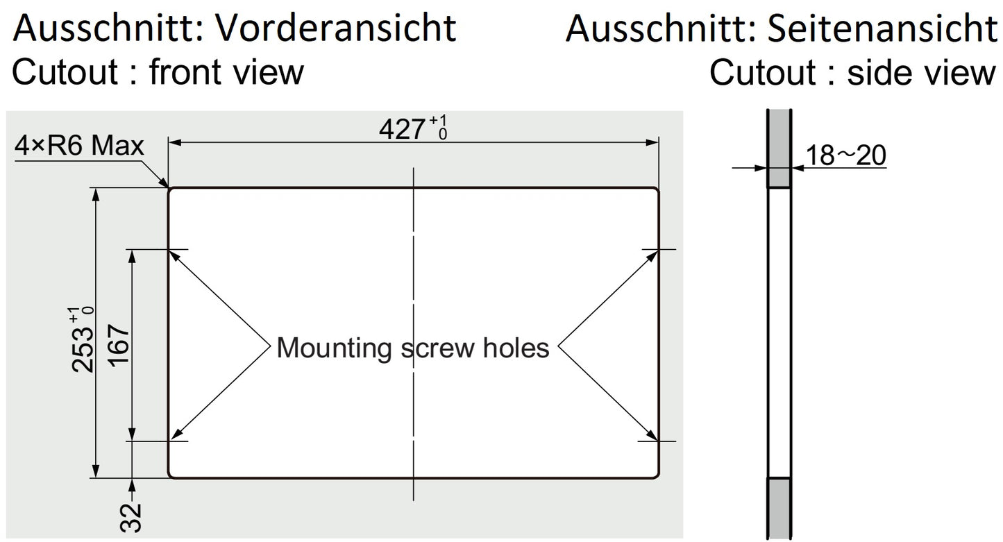 Hochwertige rechteckige Müllklappe für die senkrechte Montage, mit Soft-Close, aus rostfreiem Edelstahl, Oberfläche: satiniert matt, 400 mm (15,8″), AZ-GD400-HL. Edelstahlmüllklappe, für Gastronomie und viel mehr, von Sugatsune / LAMP® (Japan)