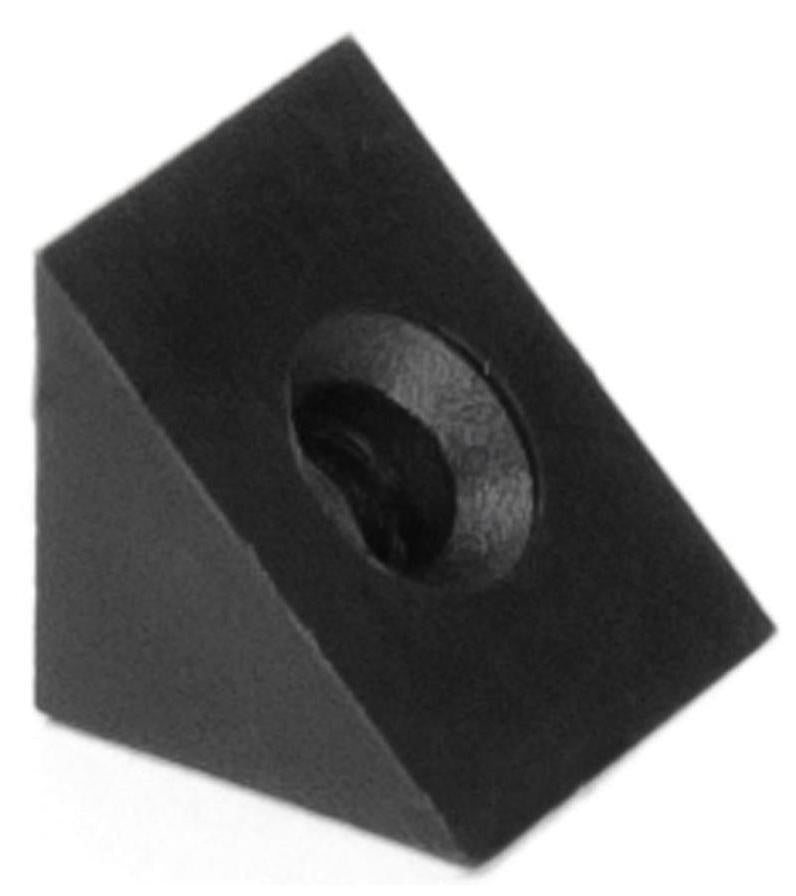 20 Stück rechteckige Schrankrückwandbefestigung, mit Verbindungsloch, mit Gewinde, aus robustem Kunststoff, schwarz, 11,5 mm (0,5″) 9069717. Schubladenkeil E.AF.B für Regalboden, Schrankrückwand, Schubladenboden und viel mehr, von EMUCA