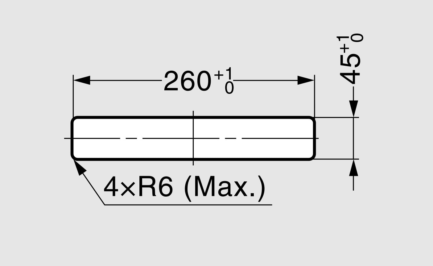 Hochwertiger rechteckiger Mülldurchwurf, aus rostfreiem Edelstahl, Oberfläche: satiniert matt, 283 mm (11,2″), Ausführung: länglich, AN-SH026-HL. Edelstahlmülldurchwurf, für Gastronomie, Ladenbau und viel mehr, von Sugatsune / LAMP® (Japan)