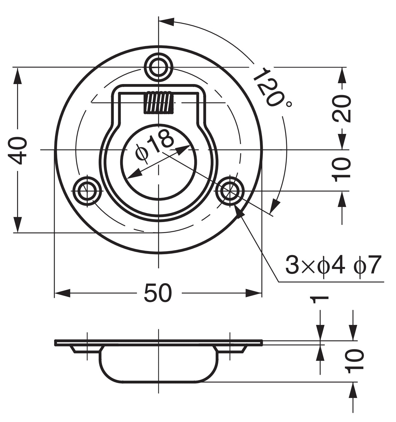 Ringförmiger Edelstahl-Klappgriff SUS304, 50 mm (2″) 980640. Drehbarer Ringförmiger Edelstahl-Klappgriff aus rostfreiem Edelstahl V2A, glänzend poliert, für Revisionsklappe, Revisionstür, feuchte Umgebung, Schiff, Caravan von Sugatsune / LAMP® (Japan)