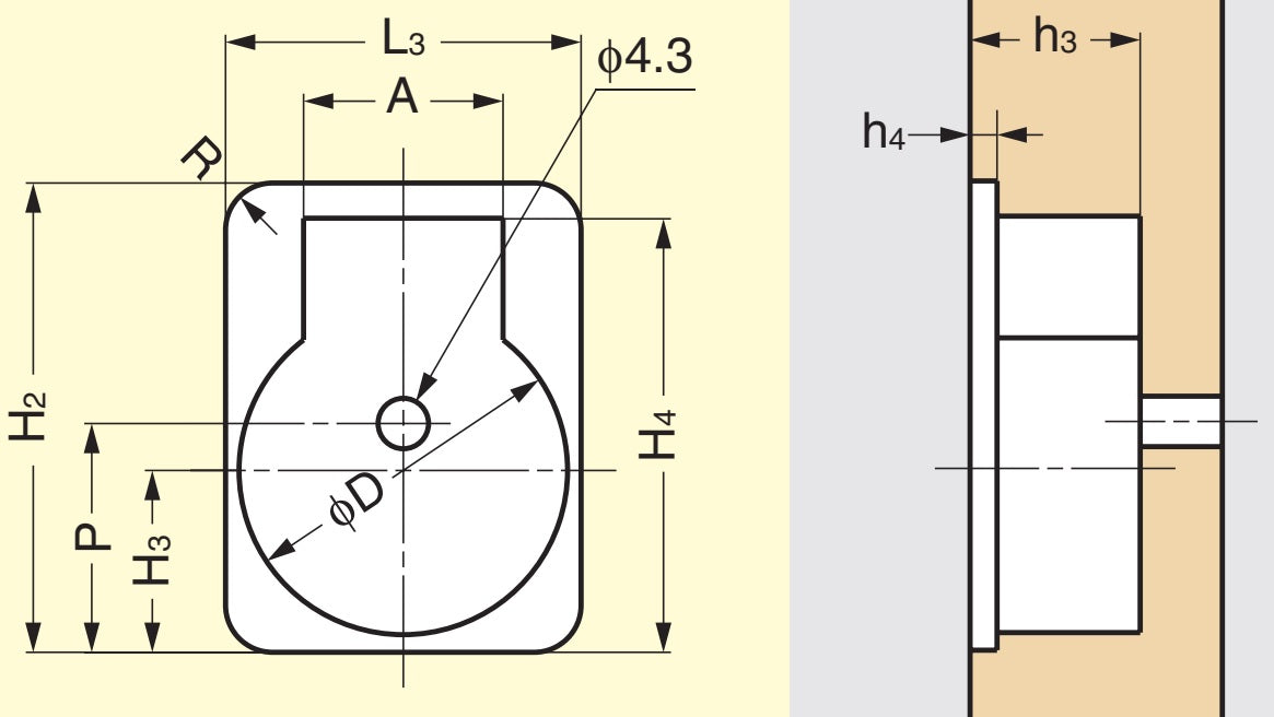 Ringförmiger Klappgriff aus Messing, Oberfläche: satiniert matt, 30,5 mm (1,3″) 587-40SB. Ringgriff 587-40SB für Wohnmobil, Boot, Revisionsklappe, Revisionstür, von Sugatsune / LAMP® (Japan)