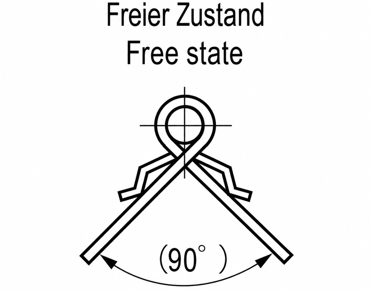 2 Stück rostfreies hochwertiges Federband, aus Edelstahl SUS304, 38 mm (1-1/2″), TH-61SUS-3 für Geräteklappen, Gehäusetüren, Abdeckungen
