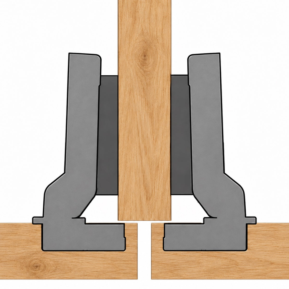 Rostfreies Topfscharnier, Soft-Close, Auflage: halb aufliegend (halb vorliegend), aus Edelstahl, Montageplatte mit 0 mm Distanz, 9289592 für Outdoormöbel