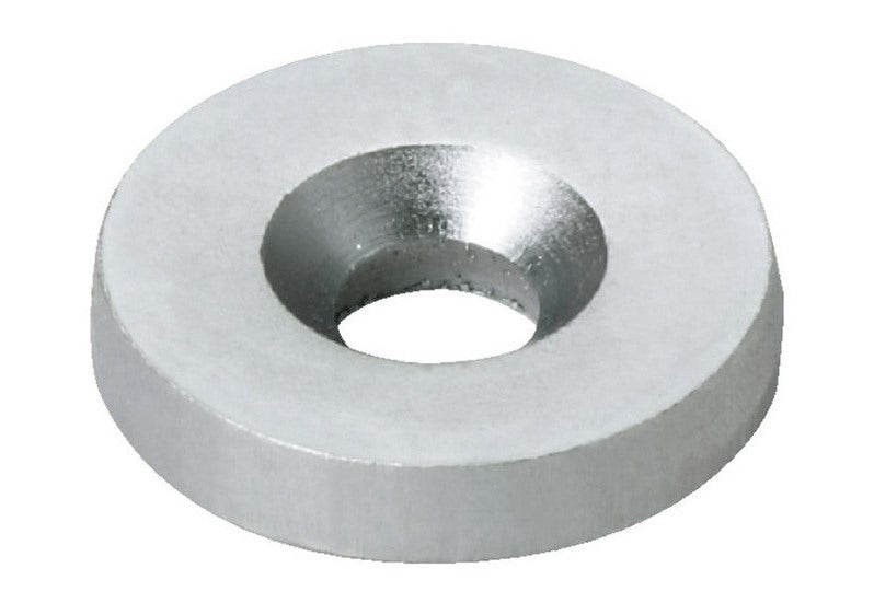 8 round magnetic counter plates, surface: zinc chromate, diameter: ⌀12 mm (15/32″), W4 for magnetic catches, magnetic closures, cabinet doors