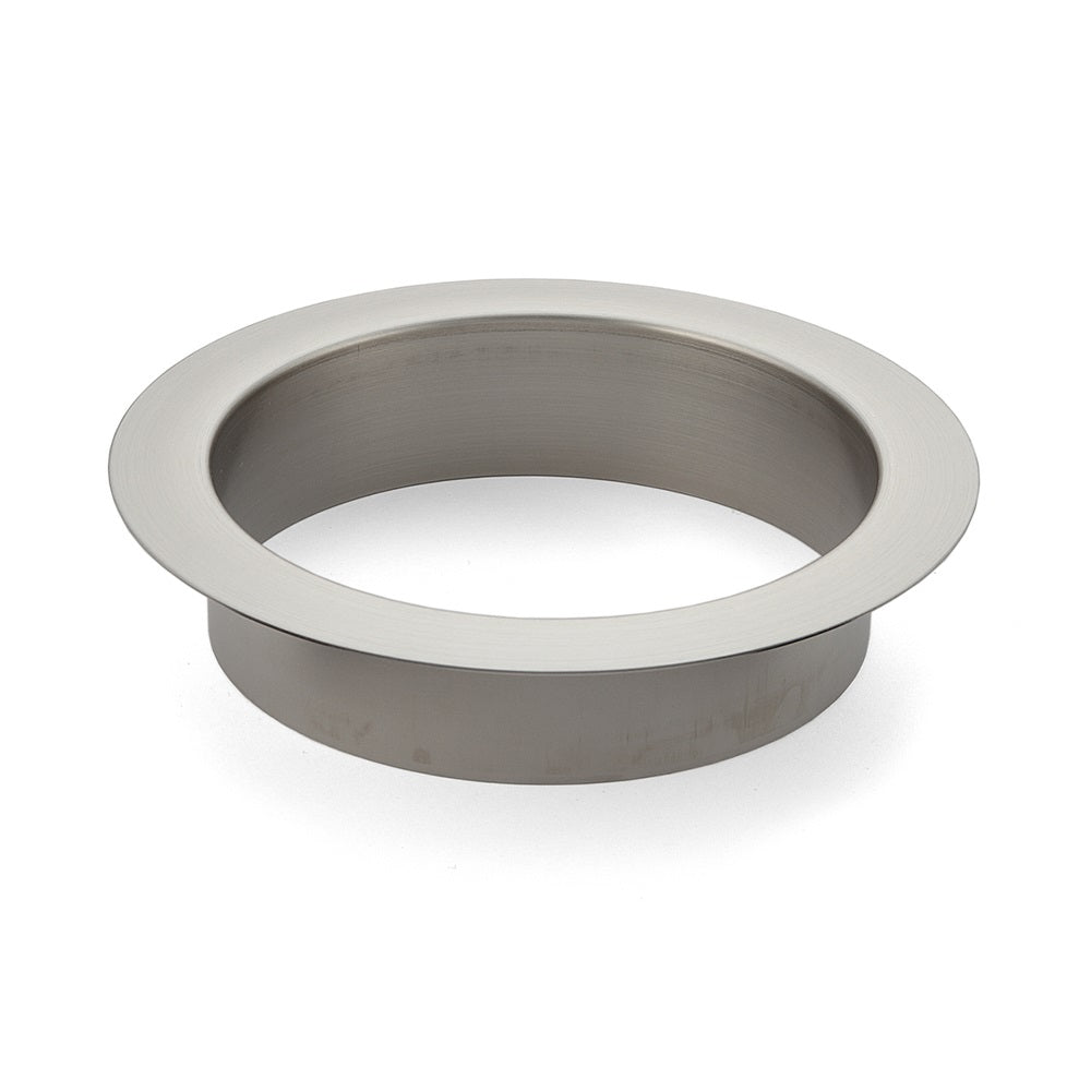 High-quality round waste chute, made of stainless steel, surface: satin matte, 136 mm (5.4"), design: flat, AN-LH011-HL. Stainless steel waste chute, for system catering, shopfitting, catering, and much more, from Sugatsune / LAMP® (Japan)