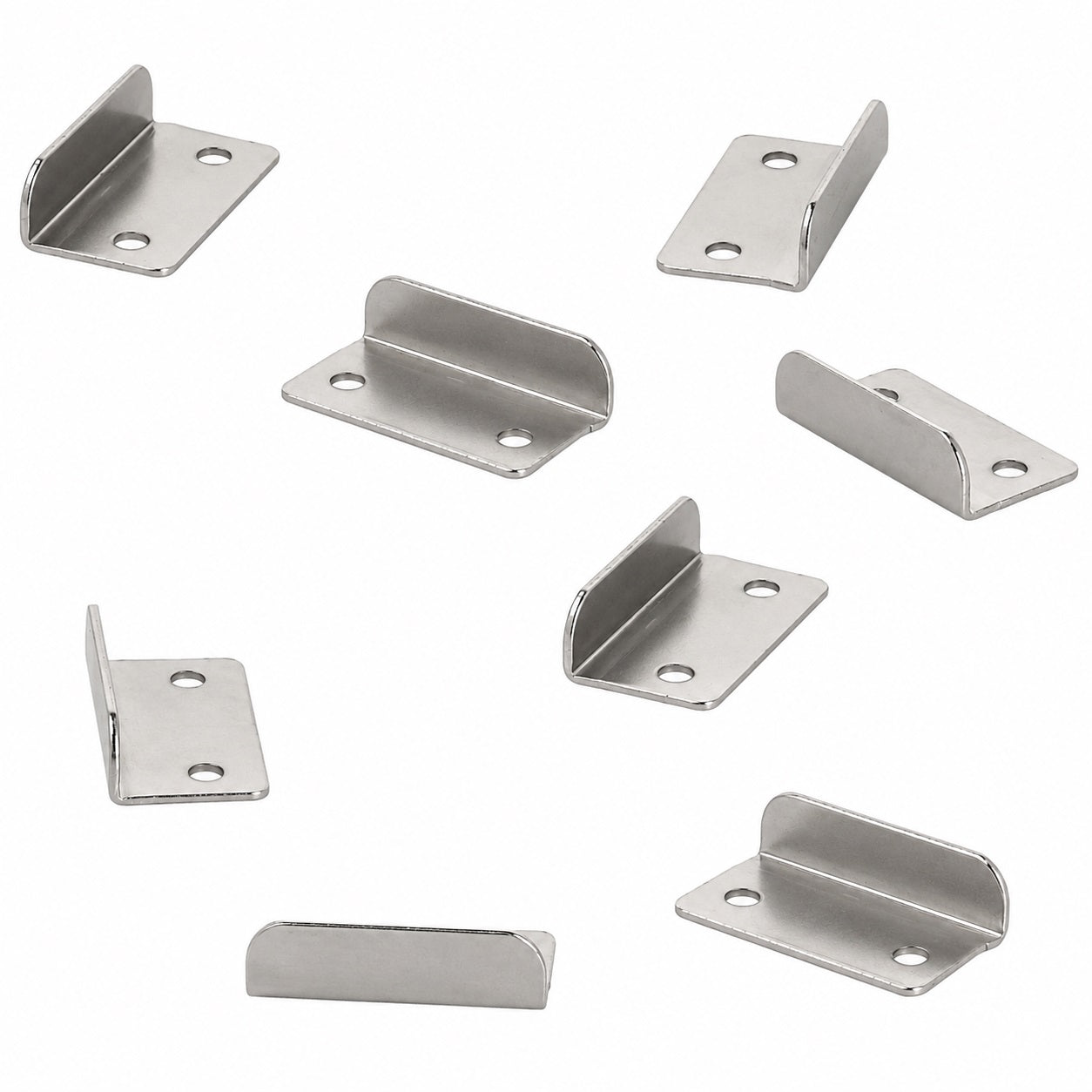 8 Stück hochwertiger Schließwinkel, 14.01.064-1, Größe: 30 mm, von SISO, vernickelt. Produktbild

