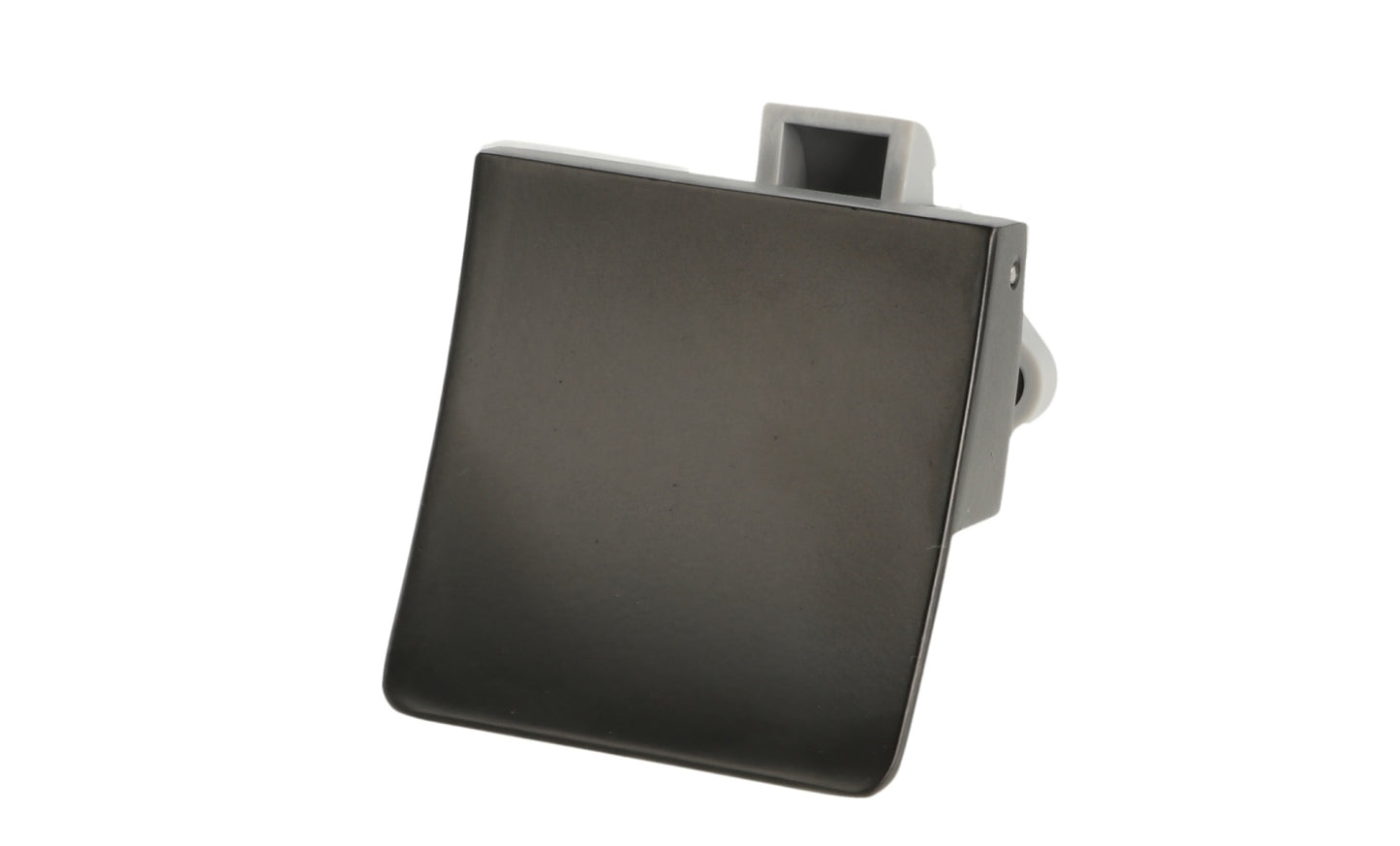 Robust snap lock with lifting handle, made of Zamak, surface: black, design: square, 14.03.076-0. Lifting handle with self-locking lock and soft-close for caravans, yachts, and much more, from SISO Denmark