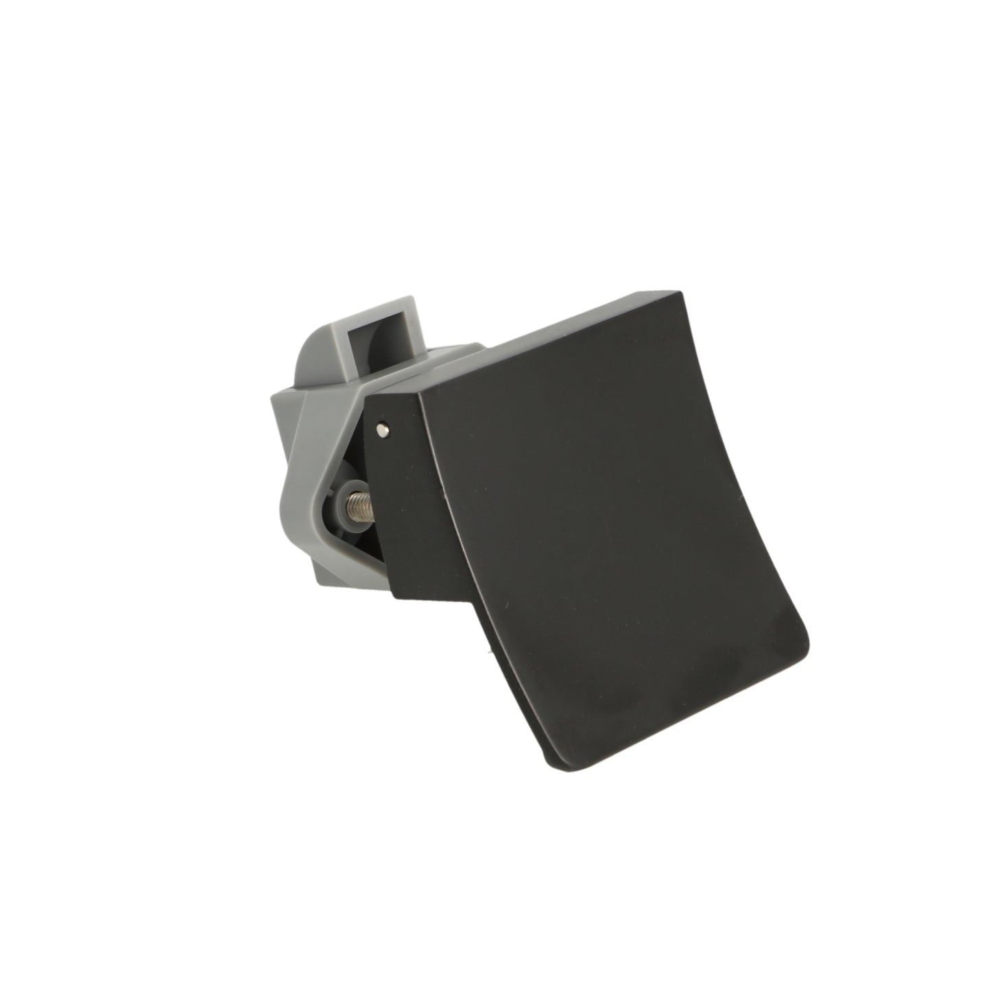 Robust snap lock with lifting handle, made of Zamak, surface: black, design: square, 14.03.076-0. Lifting handle with self-locking lock and soft-close for caravans, yachts, and much more, from SISO Denmark