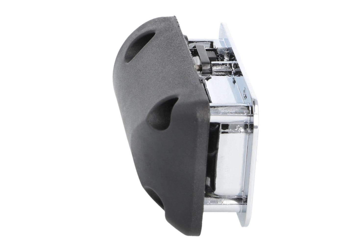 High-quality snap lock with folding handle, made of Zamak, surface: chrome-plated, 14.03.090-0 for caravans, yachts, mobile homes, private jets, motorhomes