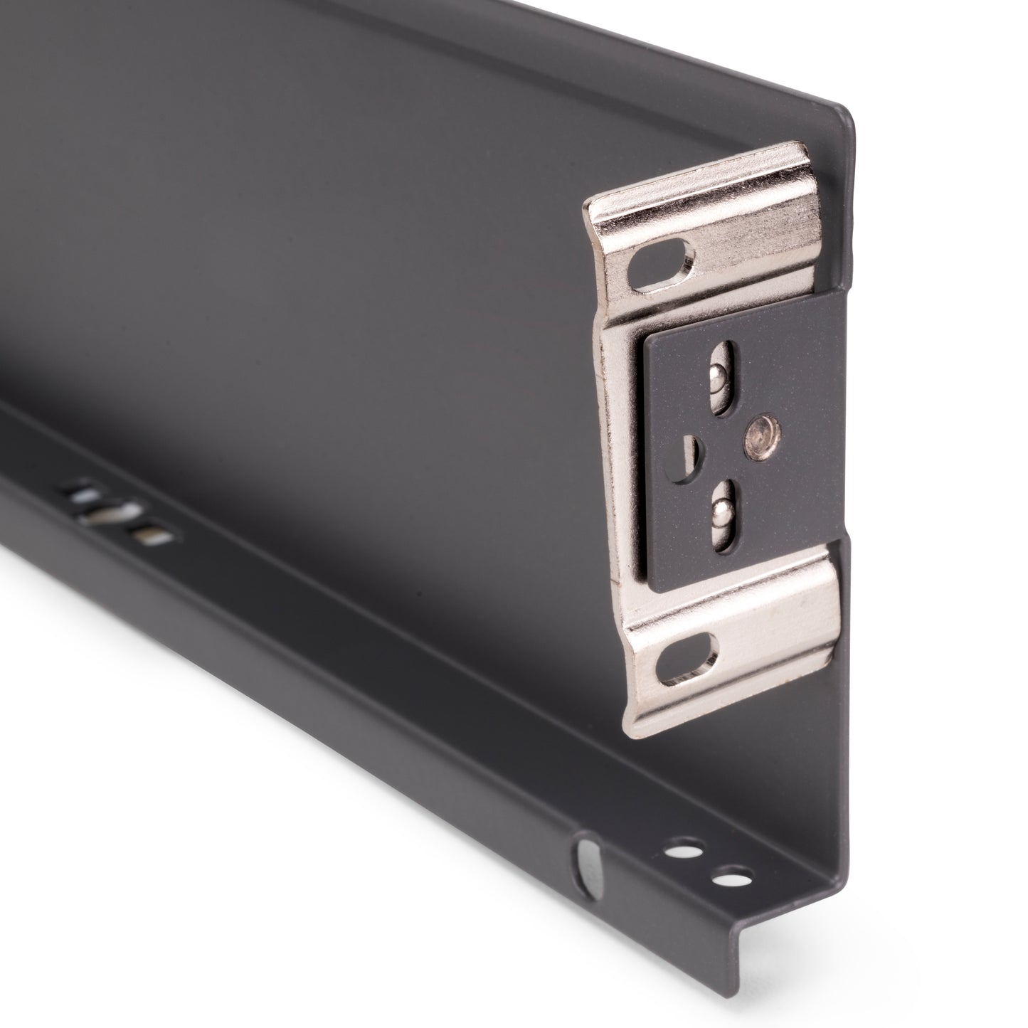 Ensemble de tiroirs à côtés extra-fins, hauteur : 88 mm, gris anthracite, profondeur : 340 mm, à extension partielle avec mécanisme d’ouverture par pression, référence 3275135 pour meubles de cuisine