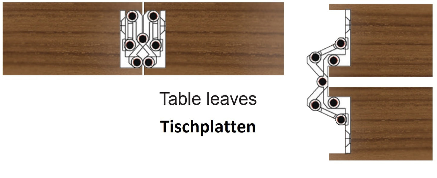 2 Stück Hochwertiges Sepa-Scharnier zum Einlassen, 180°, für unsichtbaren Anschlag, Oberfläche: Edelstahl Look, 52 mm (2,1″), 15.04.076-0. Möbel-Einfrässcharnier, für Möbeltür, Schranktür, Klapptisch, Klappe, Kiste und viel mehr, von SISO Denmark