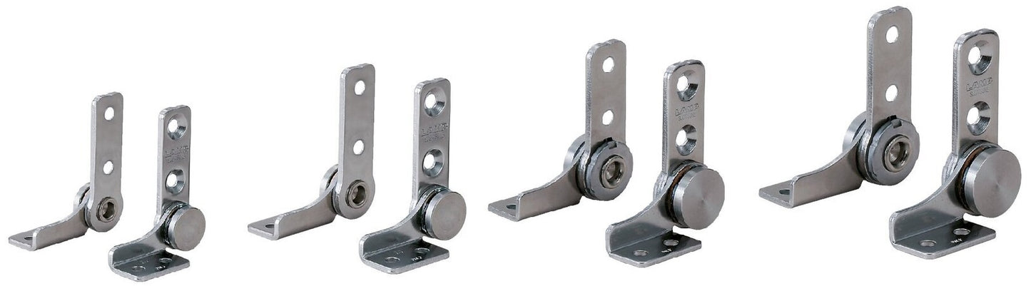 Set mit 2 Reibungsscharnieren (links + rechts), HG-TB45 für Gerätedeckel, Möbelklappen, Monitorgehäuse