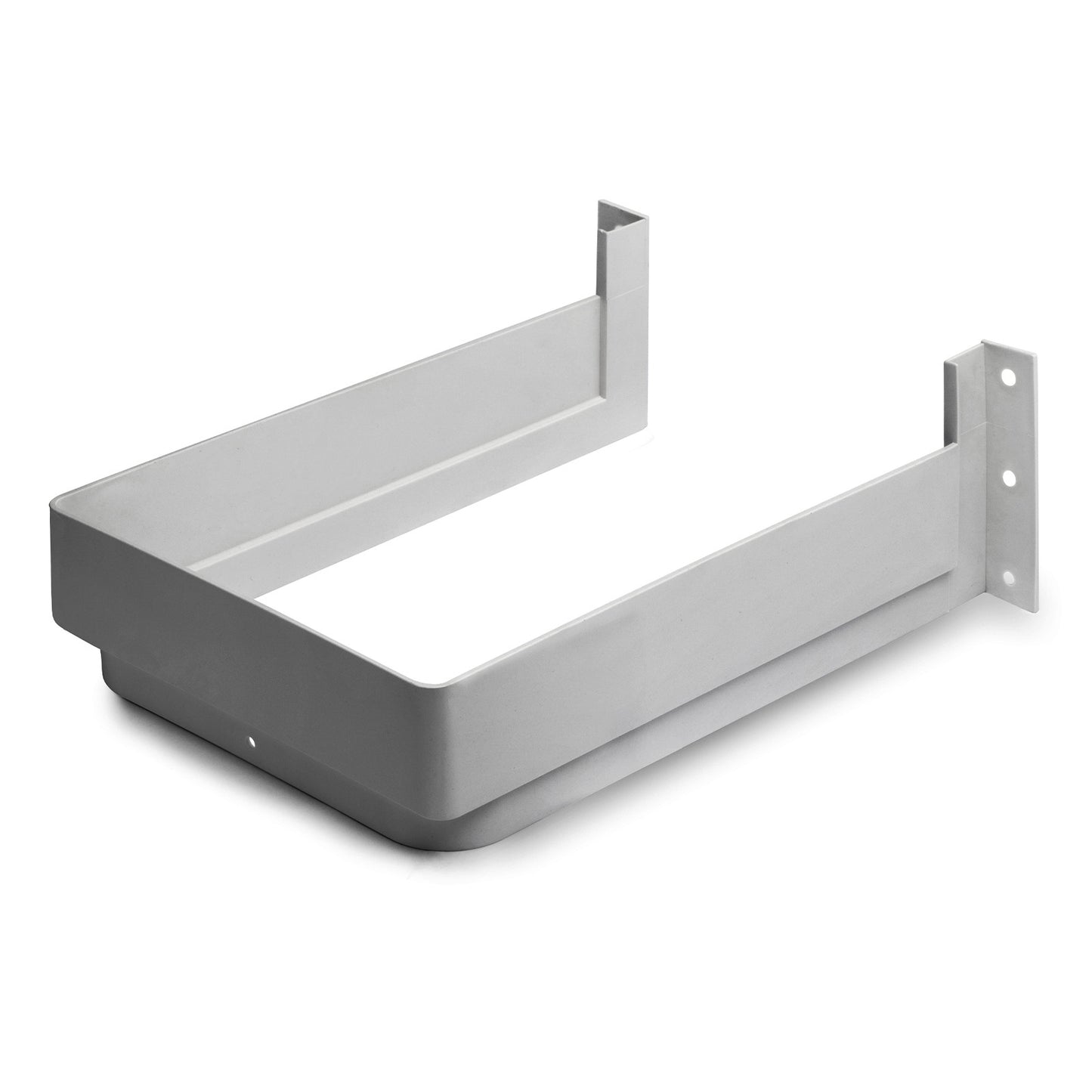 High-quality siphon cutout, made of plastic, surface: grey, 3011921 for vanity unit, kitchen cabinet, bathroom cabinet, siphon, drain
