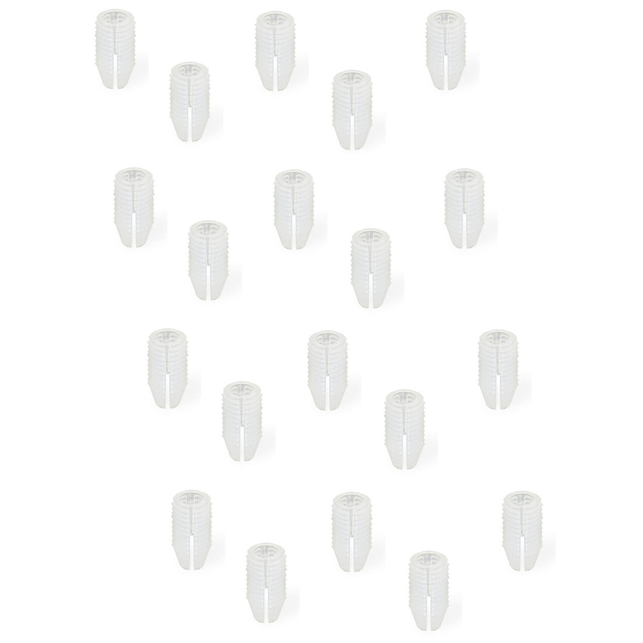 20 pieces of sturdy impact sleeve suitable for screws ⌀3 mm, made of nylon (PA), 11 mm (7/16″), 9003620 for furniture connection, body assembly, shelf assembly