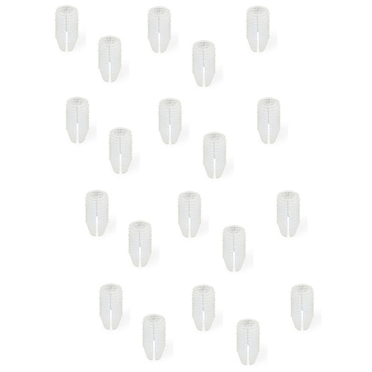 20 pieces of sturdy impact sleeve suitable for screws ⌀3 mm, made of nylon (PA), 11 mm (7/16″), 9003620 for furniture connection, body assembly, shelf assembly