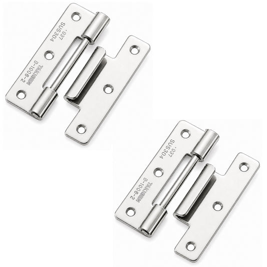 2 Stück hochwertiges Steckscharnier, B-1006-2, Höhe: 50 mm, von TAKIGEN, Tragkraft: 6 kg (14 lbs). Produktbild
