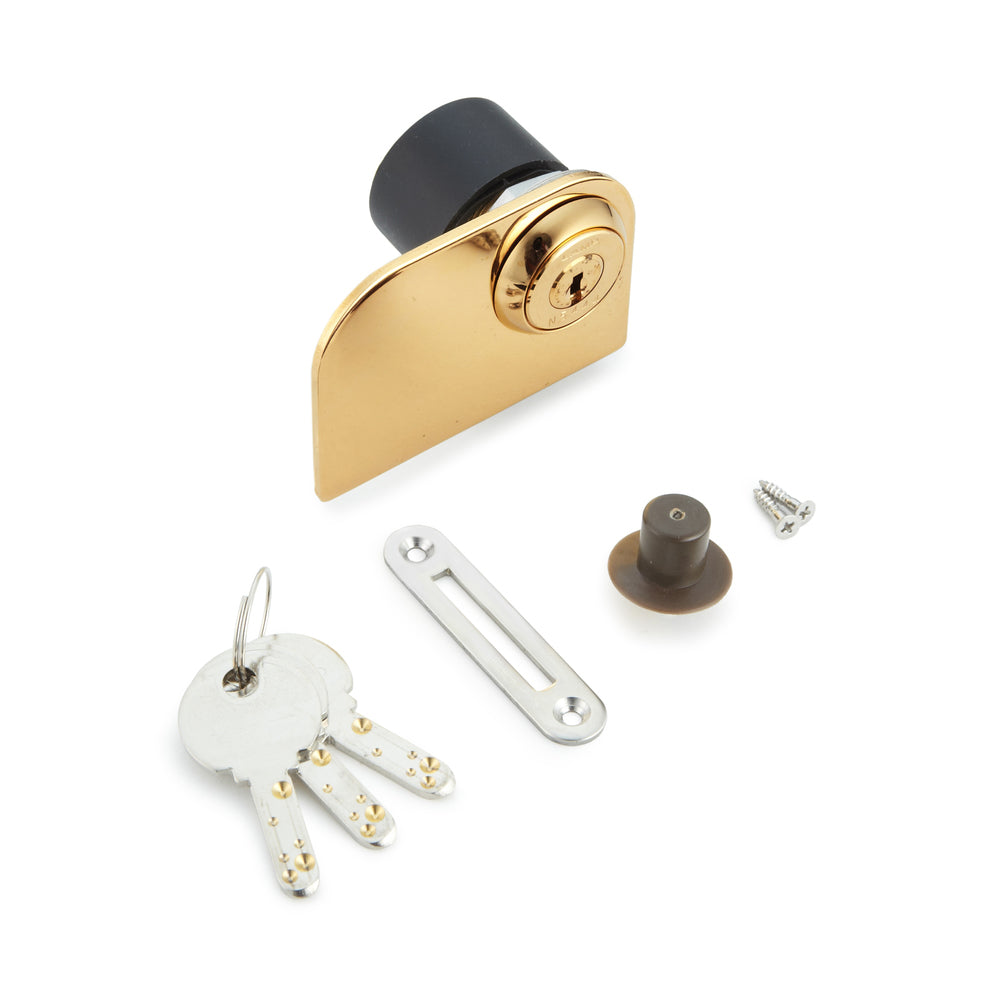 Hebelschloss, für Glastüren, Serie Million Lock, gleichschließend 1310GLW-GC-D, von Sugatsune / LAMP (Japan)
