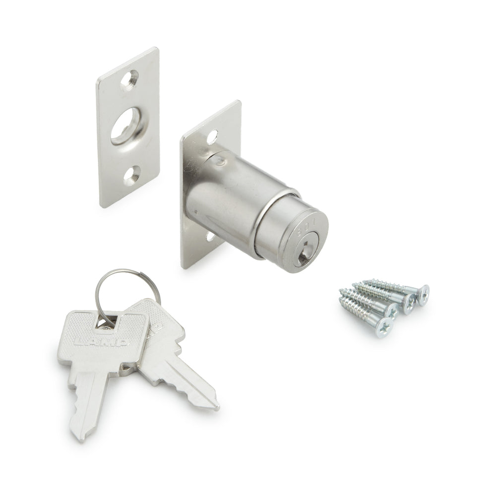 Push-lock, keyed alike 2100M-D, by Sugatsune / LAMP (Japan)