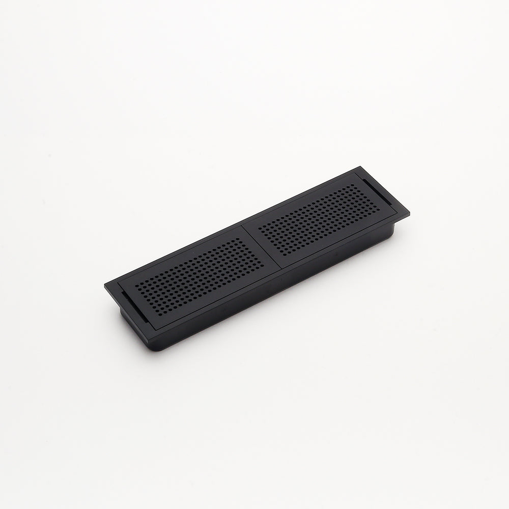 Grille de ventilation avec entrée de câble APK-KHA152P-BL, de Sugatsune / LAMP (Japon)