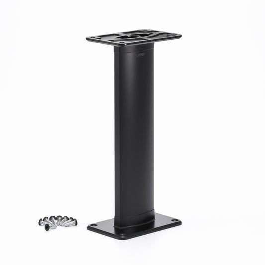 Bar console, aluminum, horizontal, 90°, screwed from above CTB65-PMS90-270-BL, by Sugatsune / LAMP (Japan)