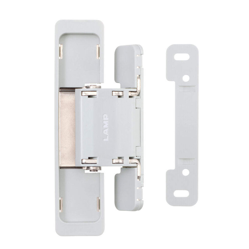 Scharnier für unsichtbaren Anschlag, 3D-verstellbar, 125° Öffnung HES2S-150-A110-BL, von Sugatsune / LAMP (Japan)