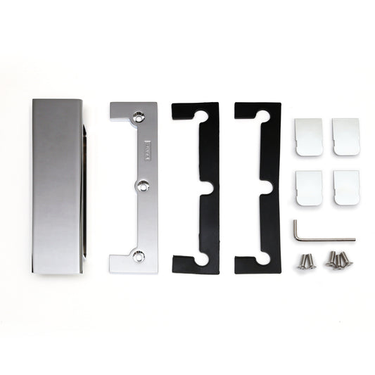 Support de porte vitrée HES3D-G120BKT-CR, de Sugatsune / LAMP (Japon)