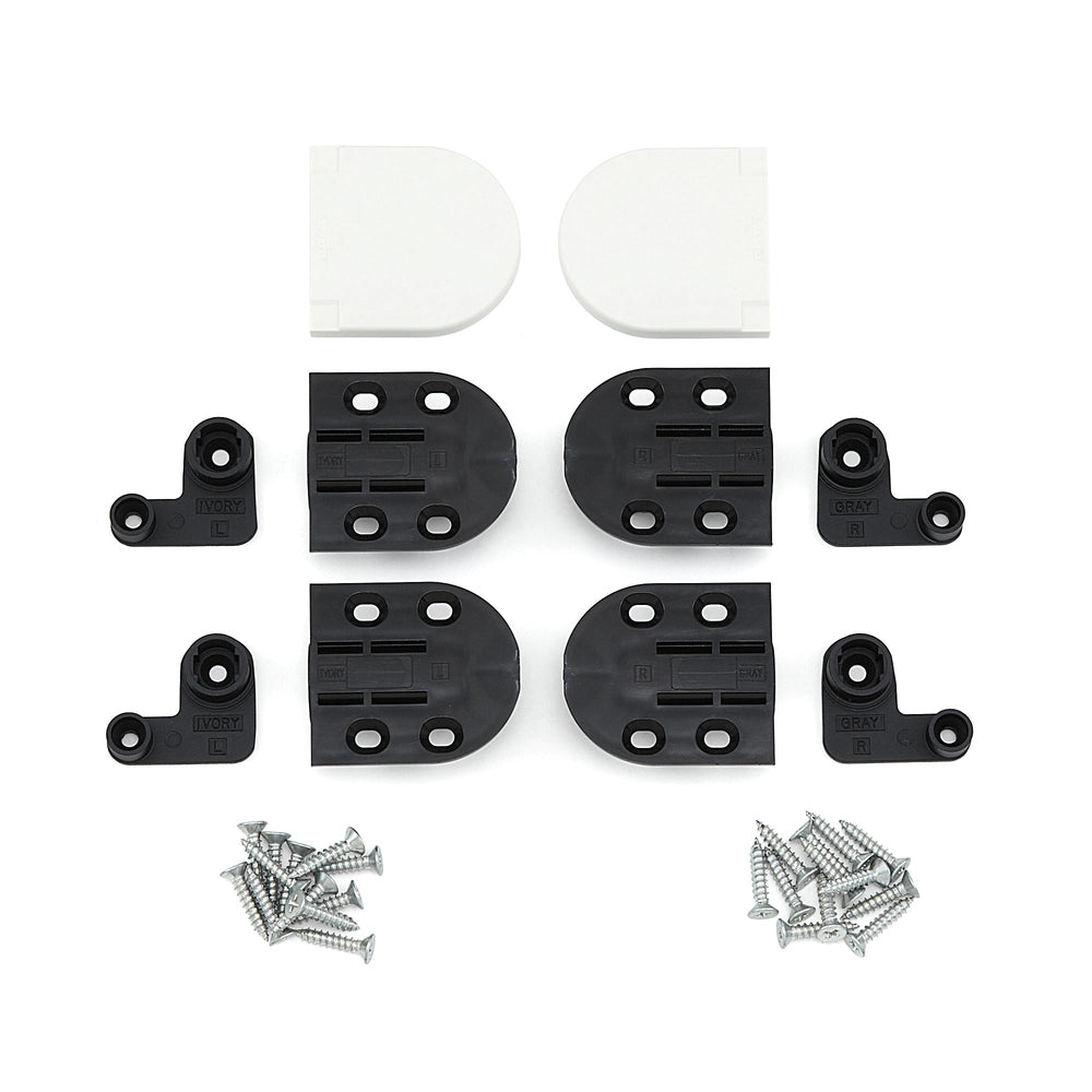 Damping hinge, with cover, white HG-JHM16-50WT, by Sugatsune / LAMP (Japan)
