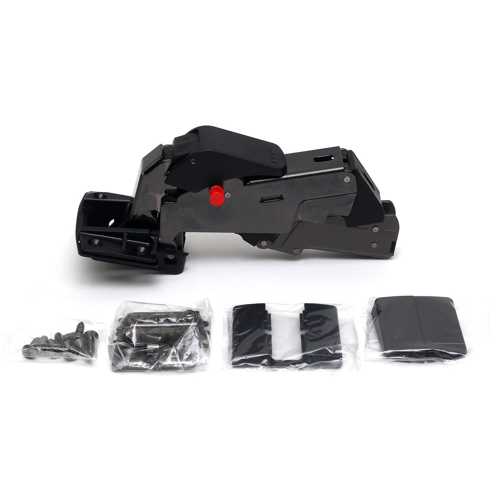 Heavy-duty cup hinge with wide opening angle J160-D22-25T-BN, from Sugatsune / LAMP (Japan)