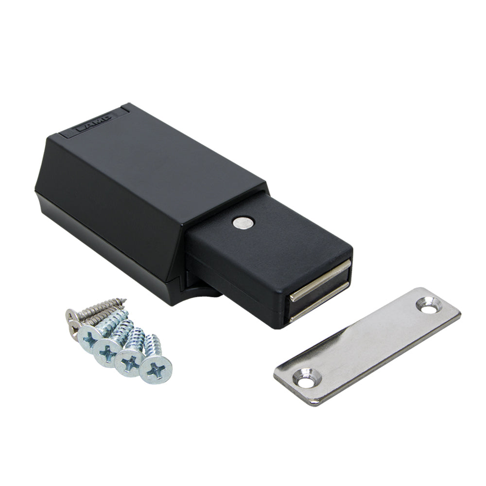 Magnetischer Druckschnäpper, Schwerlast, schwarz ML-ZN80BL, von Sugatsune / LAMP (Japan)