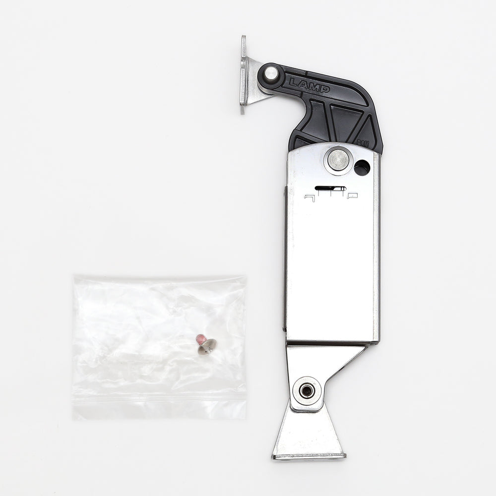 Flap fitting, opening-assisted, adjustable balance, rear wall mounting S-ATJ01D, by Sugatsune / LAMP (Japan)