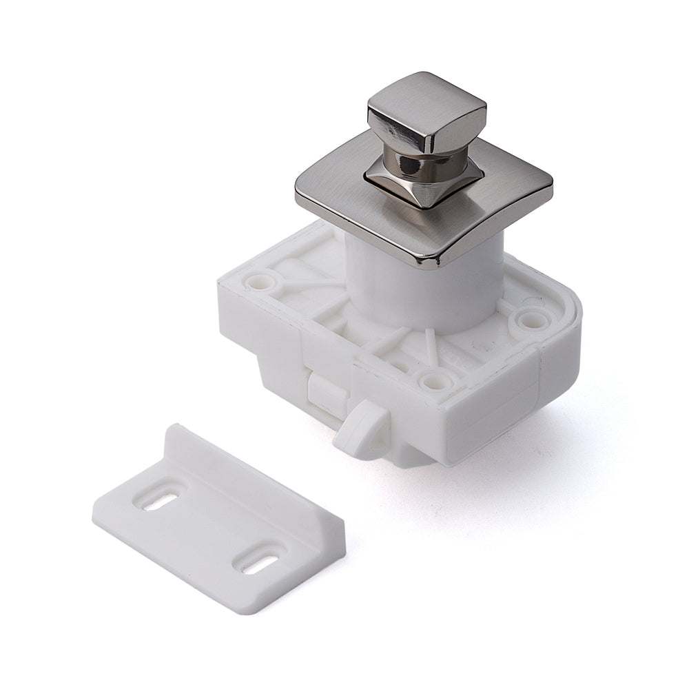 Push-button closure, button TLP-S-BB-WB, by Sugatsune / LAMP (Japan)
