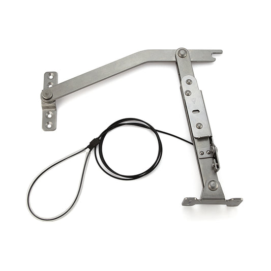 Butée de porte avec câble de traction YA-2020WR, longueur : 395 mm, par Sugatsune / LAMP (Japon)