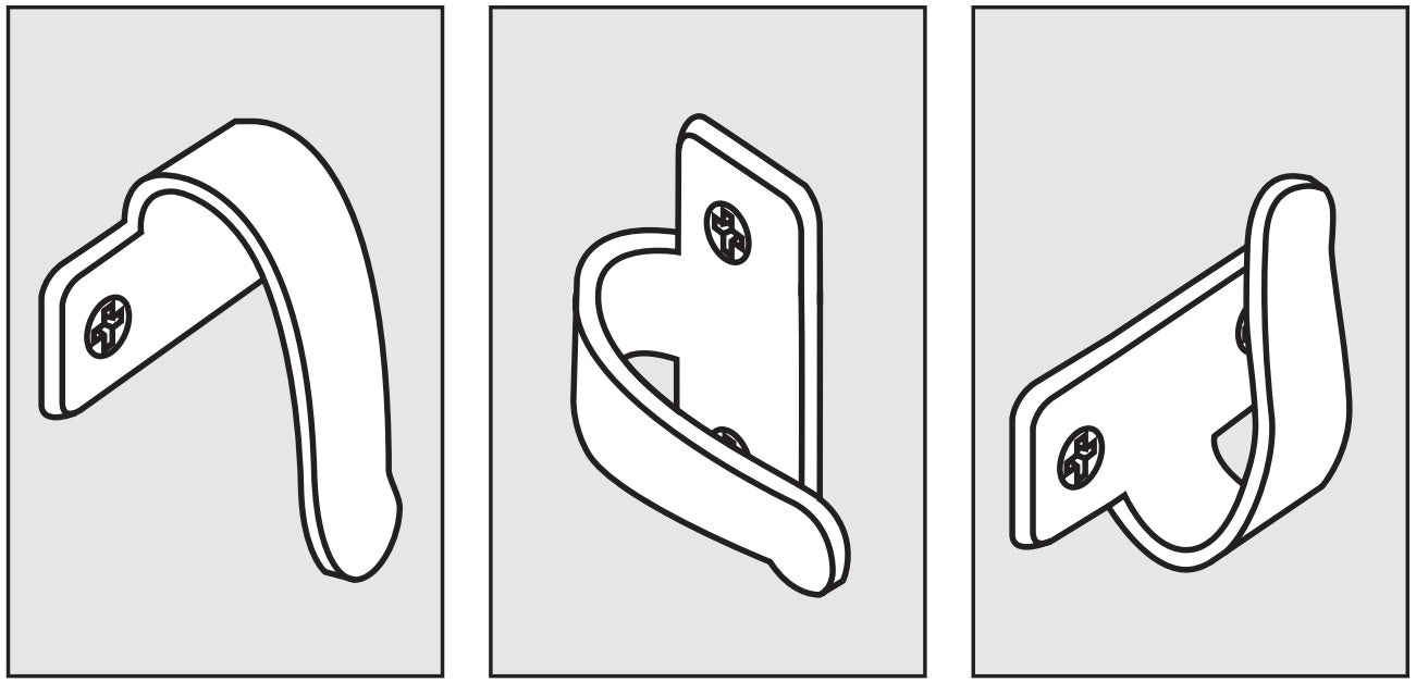 High-quality universal hook made of SUS304 stainless steel, 45 mm (1.8"), 5H-45TT. Towel hook made of V2A for bathrooms, swimming pools, shipbuilding, RVs, outdoors, humid environments, and much more, from Sugatsune / LAMP® (Japan)