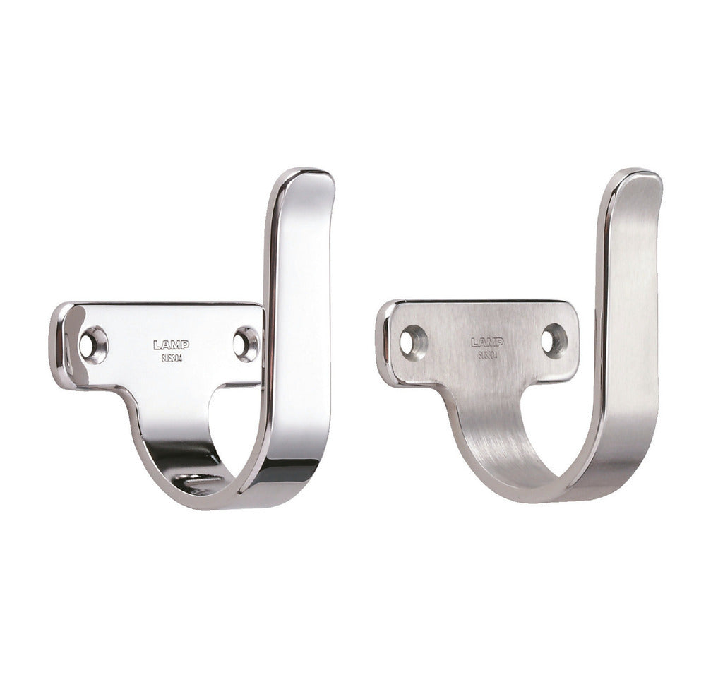 Hochwertiger Universalhaken aus Edelstahl SUS304, Oberfläche: glänzend poliert, 60 mm (2,4″), 5H-60M. Handtuchhaken aus V2A für Badezimmer, Schwimmbad, Schiffbau, Wohnmobil, Außenbereich, feuchte Umgebung und viel mehr, von Sugatsune / LAMP® (Japan)