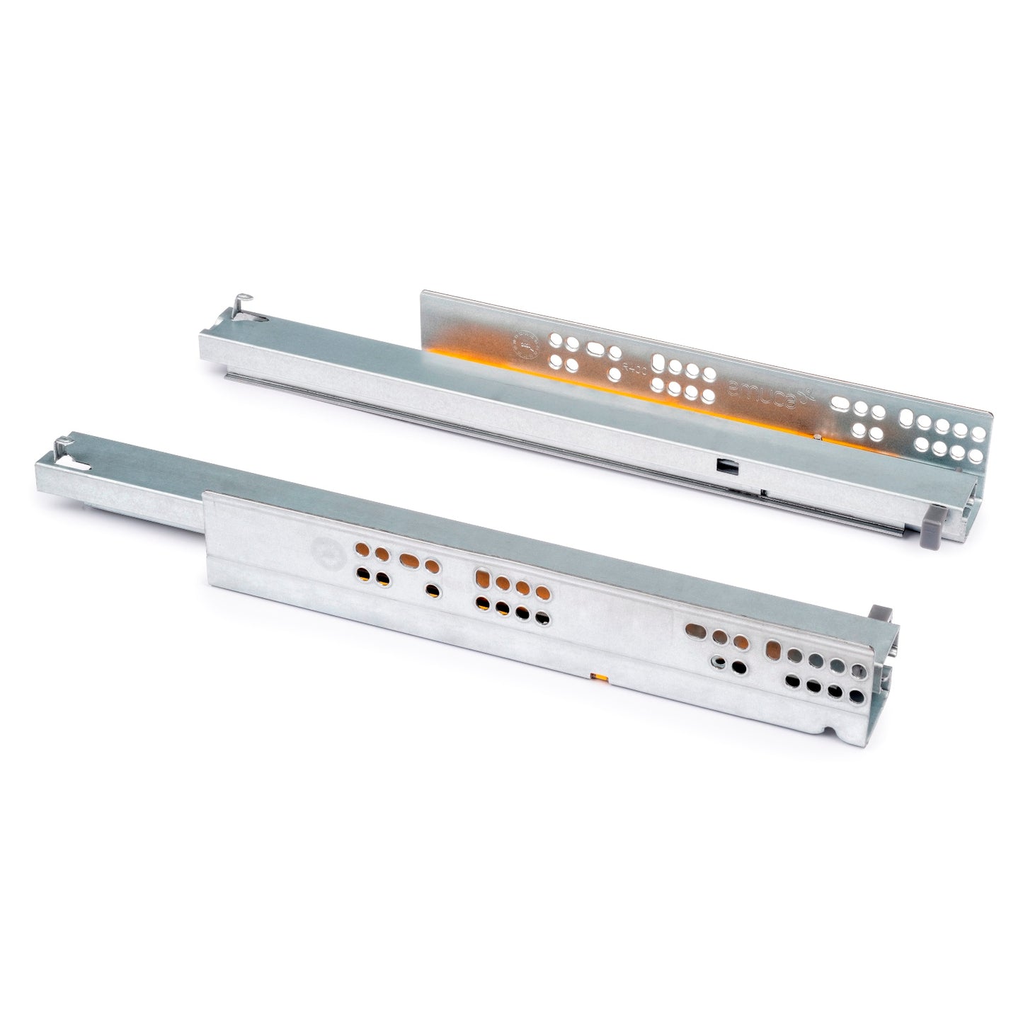 Unterflurführungen, 3124605, 550 mm (21-21/32″), von EMUCA, Tragkraft: 30 kg (67 lbs), Ausführung: Vollauszug mit Soft-Close. Produktbild
