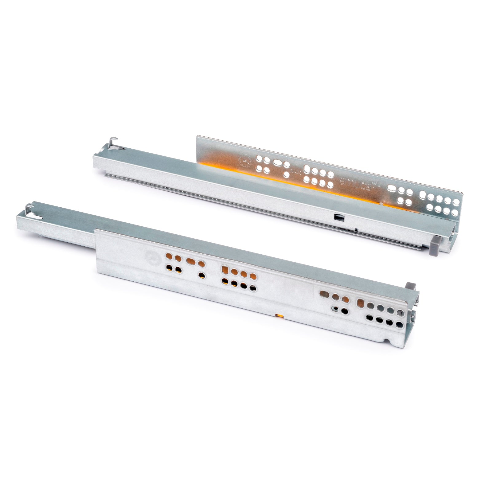 Unterflurführungen, 3124705, 600 mm (23-5/8″), von EMUCA, Tragkraft: 30 kg (67 lbs), Ausführung: Vollauszug mit Soft-Close. Produktbild
