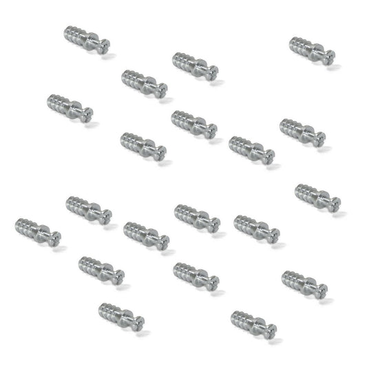 20 Stück robuster Verbindungsbolzen für Bohrung ⌀6 mm, aus Stahl, 11 mm (7/16″), 8905305 für Möbelverbindung