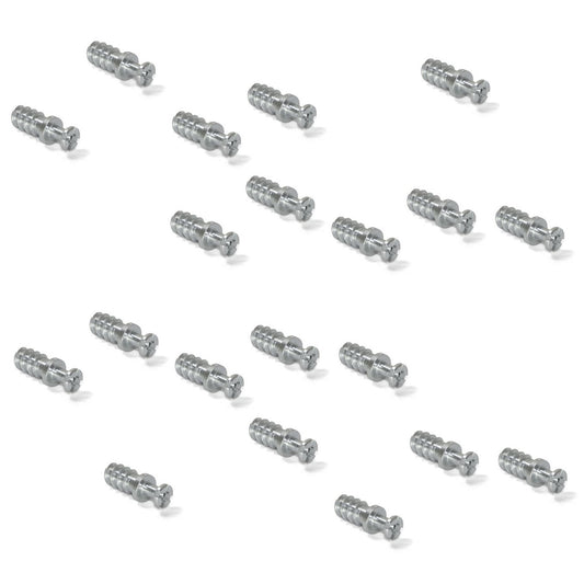 20 Stück robuster Verbindungsbolzen für Bohrung ⌀6 mm, aus Stahl, 8 mm (5/16″), 8905205 für Möbelverbindung
