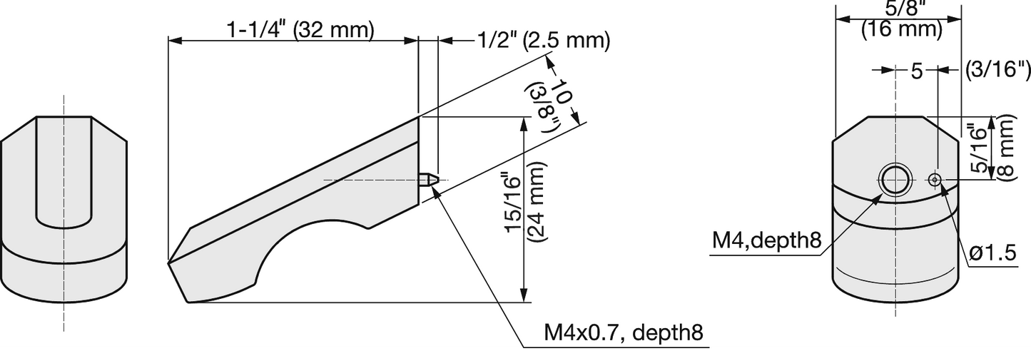 ZweiL® Edelstahl-Möbelknopf, 32 mm (1,3″) ZL-1901. Möbelknopf aus feinstem Edelstahl V4A (SUS316) für exklusive Raumgestaltung und hochwertige Einrichtungen von Sugatsune / LAMP® (Japan)